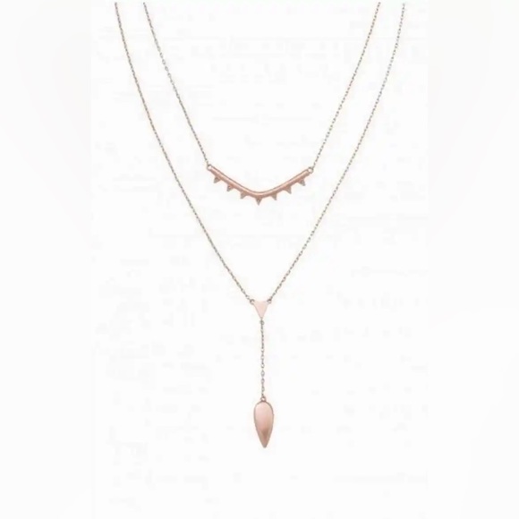 Stella & Dot Jewelry - Stella & Dot Tiered Lariat Necklace Rose Gold BNIB Versatile 3 in 1
